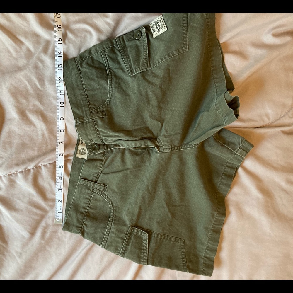 Green L.E.I utility shorts